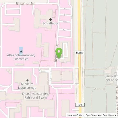 Standortübersicht der Tankstelle Stadtwerke Lemgo GmbH in 32657 Lemgo