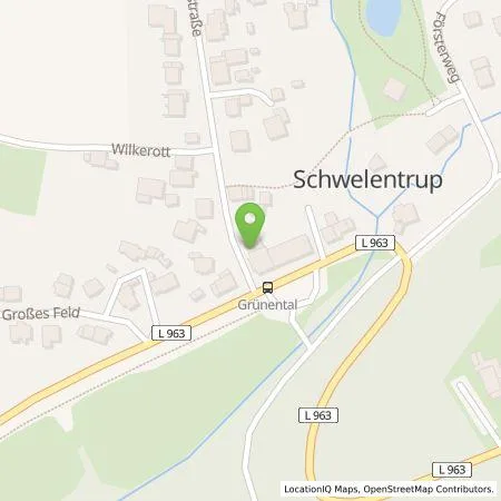 Standortübersicht der Tankstelle Stadtwerke Lemgo GmbH in 32694 Dörentrup