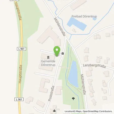 Standortübersicht der Tankstelle Stadtwerke Lemgo GmbH in 32694 Dörentrup