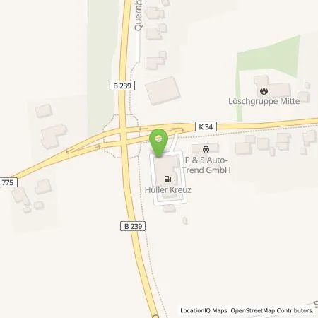 Standortübersicht der Tankstelle Hempelmann Tankstellen- und Waschstraßenbetriebe GmbH in 32278 Kirchlengern