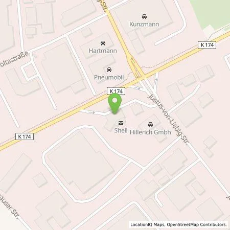 Standortübersicht der Tankstelle Shell Deutschland GmbH in 63128 Dietzenbach