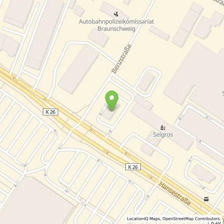 Standortübersicht der Tankstelle Shell Deutschland GmbH in 38112 Braunschweig