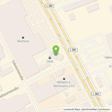 Standortübersicht der Tankstelle Shell Deutschland GmbH in 30165 Hannover