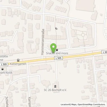 Standortübersicht der Tankstelle Bocholter Energie- und Wasserversorgung GmbH in 46395 Bocholt