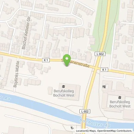 Standortübersicht der Tankstelle Bocholter Energie- und Wasserversorgung GmbH in 46399 Bocholt