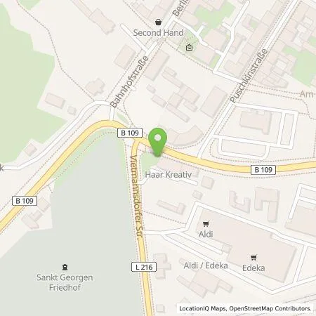 Standortübersicht der Tankstelle Energie und Wasser Potsdam GmbH in 17268 Templin