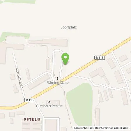 Standortübersicht der Tankstelle E.DIS AG in 14913 Petkus