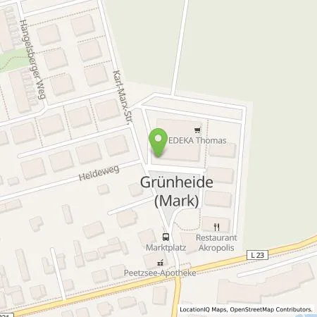 Standortübersicht der Tankstelle E.DIS AG in 15537 Grünheide