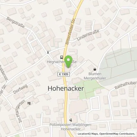 Standortübersicht der Tankstelle Nachhaltige Energielösungen Waiblingen GmbH in 71336 Waiblingen