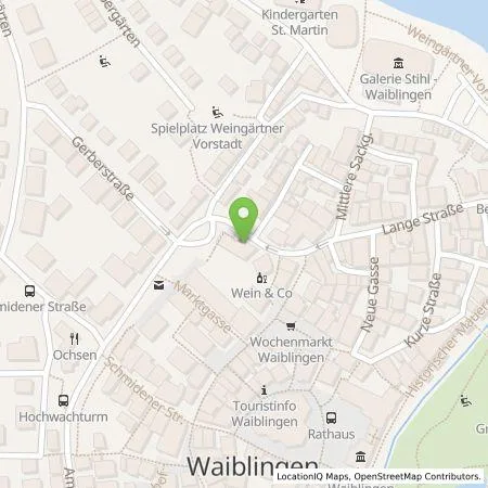 Standortübersicht der Tankstelle Nachhaltige Energielösungen Waiblingen GmbH in 71332 Waiblingen