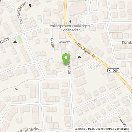 Standortübersicht der Tankstelle Nachhaltige Energielösungen Waiblingen GmbH in 71336 Waiblingen