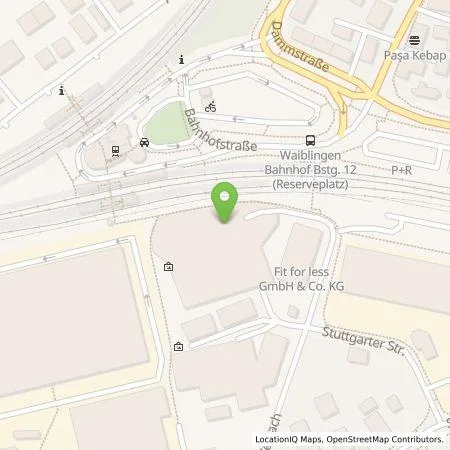 Standortübersicht der Tankstelle Nachhaltige Energielösungen Waiblingen GmbH in 71332 Waiblingen