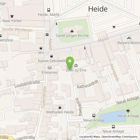 Standortübersicht der Tankstelle Leitungstiefbau Dithmarschen GmbH in 25746 Heide