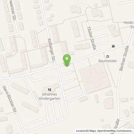 Standortübersicht der Tankstelle Leitungstiefbau Dithmarschen GmbH in 25746 Heide