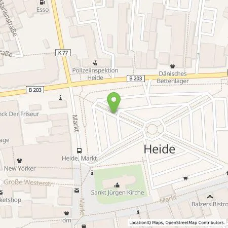 Standortübersicht der Tankstelle Leitungstiefbau Dithmarschen GmbH in 25746 Heide