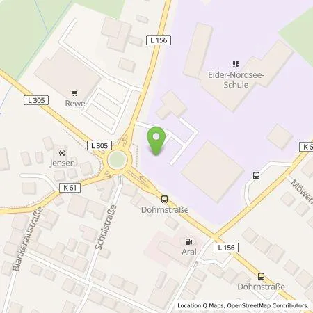 Standortübersicht der Tankstelle Leitungstiefbau Dithmarschen GmbH in 25764 Wesselburen