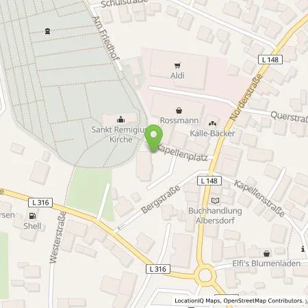 Standortübersicht der Tankstelle Leitungstiefbau Dithmarschen GmbH in 25767 Albersdorf