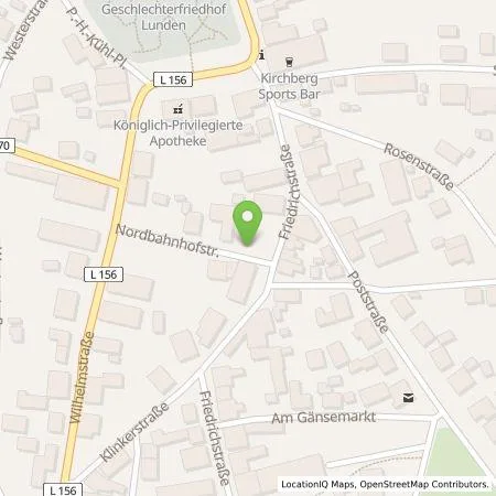 Standortübersicht der Tankstelle Leitungstiefbau Dithmarschen GmbH in 25774 Lunden