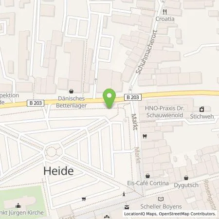 Standortübersicht der Tankstelle Leitungstiefbau Dithmarschen GmbH in 25746 Heide