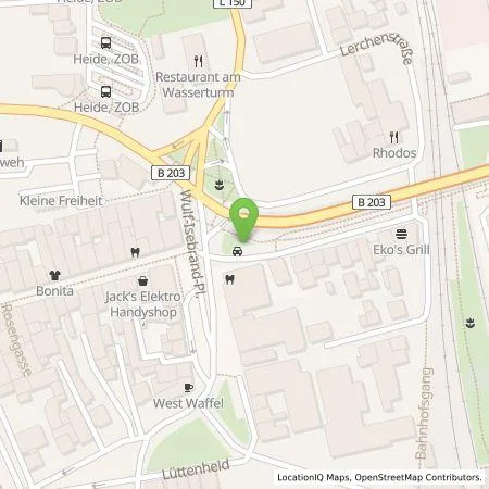 Standortübersicht der Tankstelle Leitungstiefbau Dithmarschen GmbH in 25746 Heide