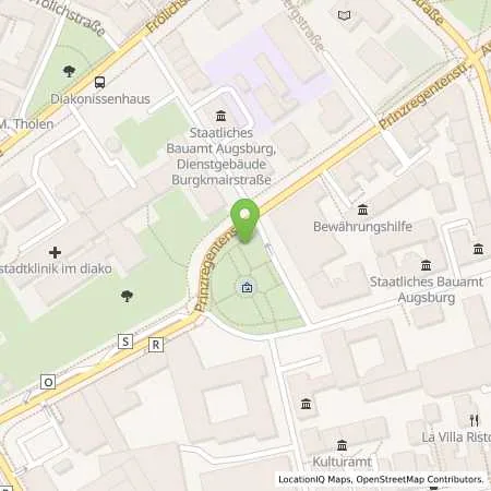 Standortübersicht der Tankstelle Stadtwerke Augsburg Energie GmbH in 86150 Augsburg