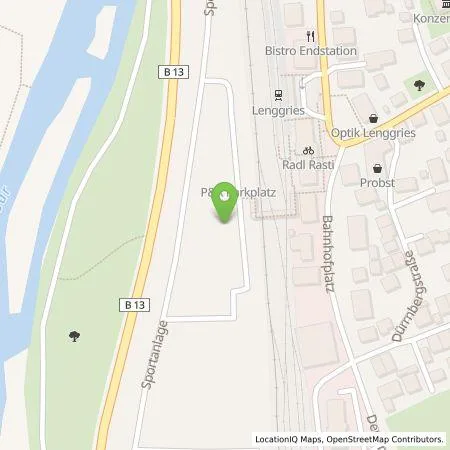 Standortübersicht der Tankstelle 17er Oberlandenergie GmbH in 83661 Lenggries