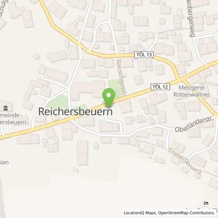 Standortübersicht der Tankstelle 17er Oberlandenergie GmbH in 83677 Reichersbeuern