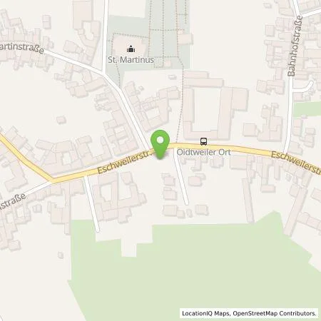 Standortübersicht der Tankstelle EWV Energie- und Wasser-Versorgung GmbH in 52499 Baesweiler