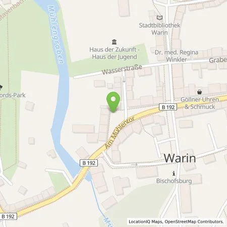 Standortübersicht der Tankstelle WEMAG AG in 19417 Warin