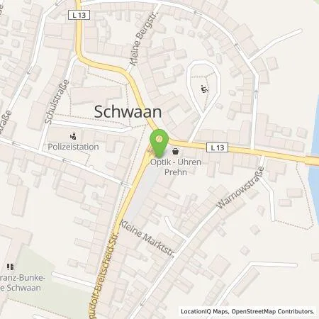 Standortübersicht der Tankstelle WEMAG AG in 18258 Schwaan