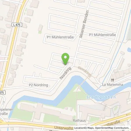 Standortübersicht der Tankstelle Enni Energie & Umwelt Niederrhein GmbH in 47441 Moers