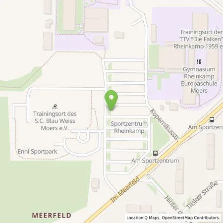 Standortübersicht der Tankstelle Enni Energie & Umwelt Niederrhein GmbH in 47445 Moers