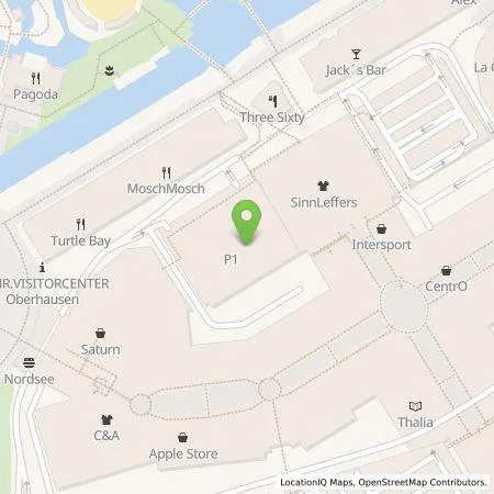 Standortübersicht der Tankstelle Energieversorgung Oberhausen AG in 46047 Oberhausen