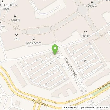 Standortübersicht der Tankstelle Energieversorgung Oberhausen AG in 46047 Oberhausen