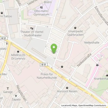 Standortübersicht der Tankstelle energis GmbH in 66121 Saarbrücken