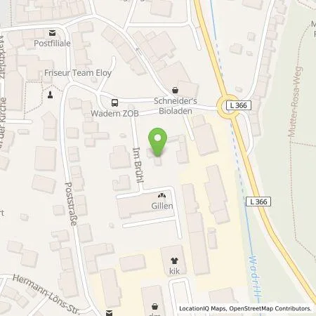 Standortübersicht der Tankstelle energis GmbH in 66687 Wadern