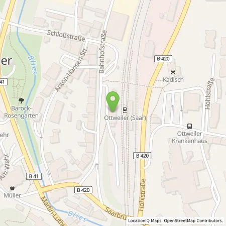 Standortübersicht der Tankstelle energis GmbH in 66564 Ottweiler