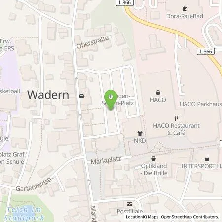 Standortübersicht der Tankstelle energis GmbH in 66687 Wadern
