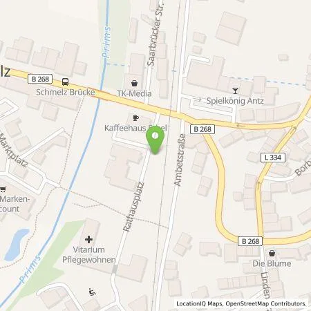 Standortübersicht der Tankstelle energis GmbH in 66839 Schmelz