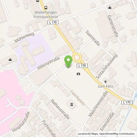 Standortübersicht der Tankstelle energis GmbH in 66798 Wallerfangen