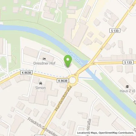 Standortübersicht der Tankstelle Stadtwerke Zittau GmbH in 02763 Zittau