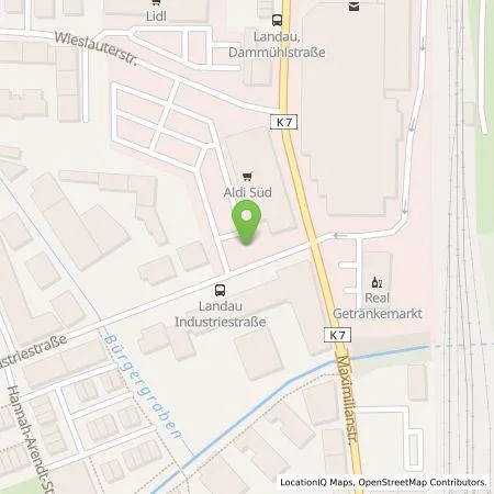 Standortübersicht der Tankstelle ALDI SÜD Immobilienverwaltungs-GmbH & Co. oHG in 76829 Landau in der Pfalz