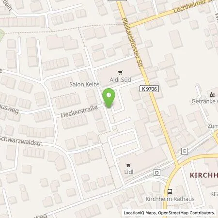 Standortübersicht der Tankstelle ALDI SÜD Immobilienverwaltungs-GmbH & Co. oHG in 69124 Heidelberg