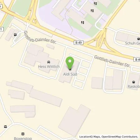 Standortübersicht der Tankstelle ALDI SÜD Immobilienverwaltungs-GmbH & Co. oHG in 54516 Wittlich
