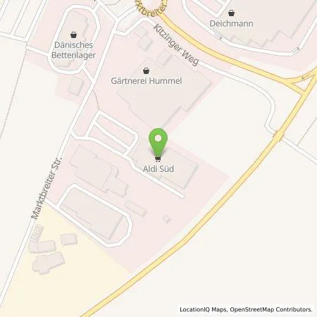 Standortübersicht der Tankstelle ALDI SÜD Immobilienverwaltungs-GmbH & Co. oHG in 97318 Kitzingen