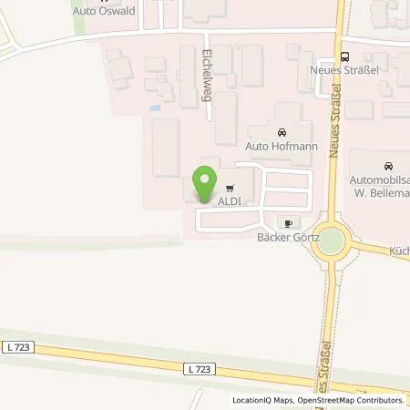 Standortübersicht der Tankstelle ALDI SÜD Immobilienverwaltungs-GmbH & Co. oHG in 69168 Wiesloch