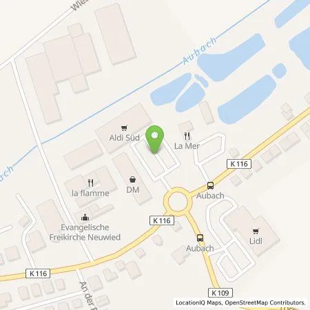 Standortübersicht der Tankstelle ALDI SÜD Immobilienverwaltungs-GmbH & Co. oHG in 56567 Neuwied (Niederbieber)