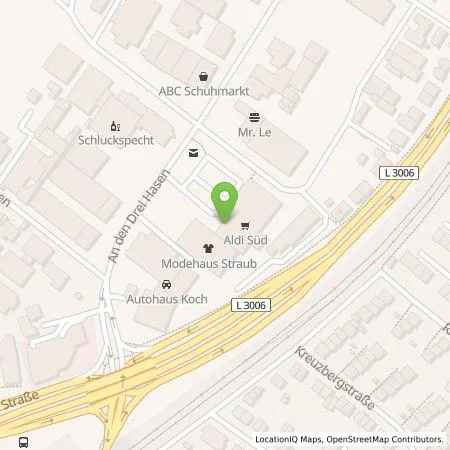 Standortübersicht der Tankstelle ALDI SÜD Immobilienverwaltungs-GmbH & Co. oHG in 61440 Oberursel