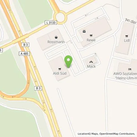 Standortübersicht der Tankstelle ALDI SÜD Immobilienverwaltungs-GmbH & Co. oHG in 35428 Langgöns