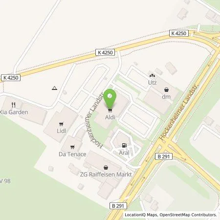 Standortübersicht der Tankstelle ALDI SÜD Immobilienverwaltungs-GmbH & Co. oHG in 68723 Schwetzingen